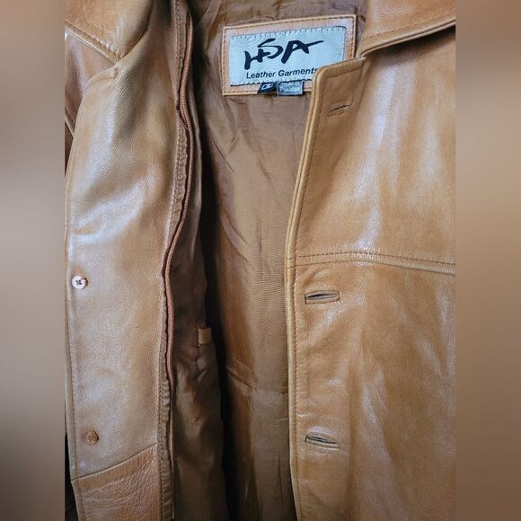 Vintage Men's Leather Coat - Picture 8 of 11